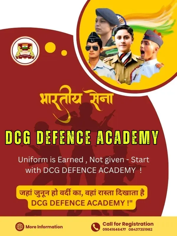 DCG Defence Academy – Best Defence Training in India.