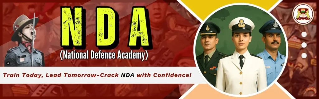 NDA aspirants and officers with motivational training message