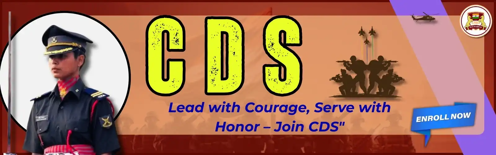 Best CDS Coaching in Kolkata at DCG Defence Academy – Join CDS with Courage, Honor & Leadership Training